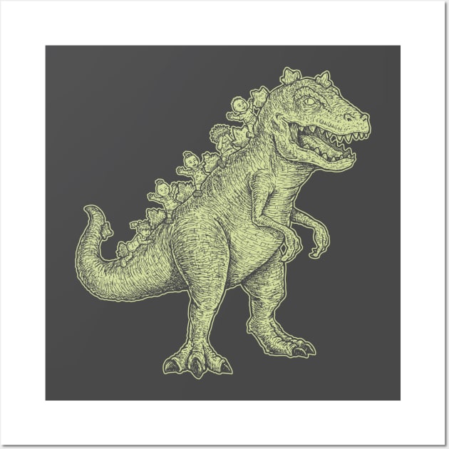 reptar one ink Wall Art by Firebrander